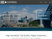 Tablet Screenshot of comtex.com.au